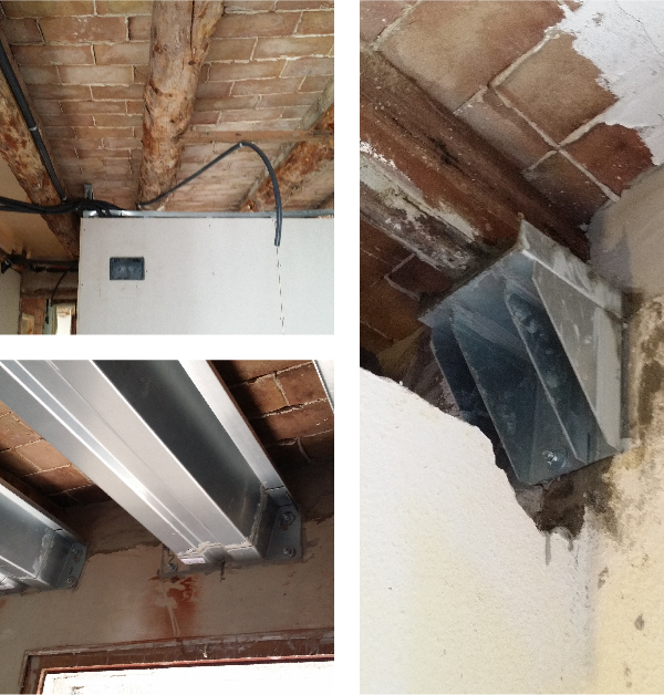reparacion vigas edificio / reparacio bigues edifici / beams building repairs
