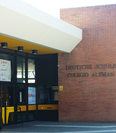 Outdoor entry German School Esplugues Llobregat Barcelona