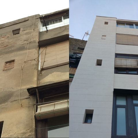 Antes y después del trabajo de rehabilitación de García Comas